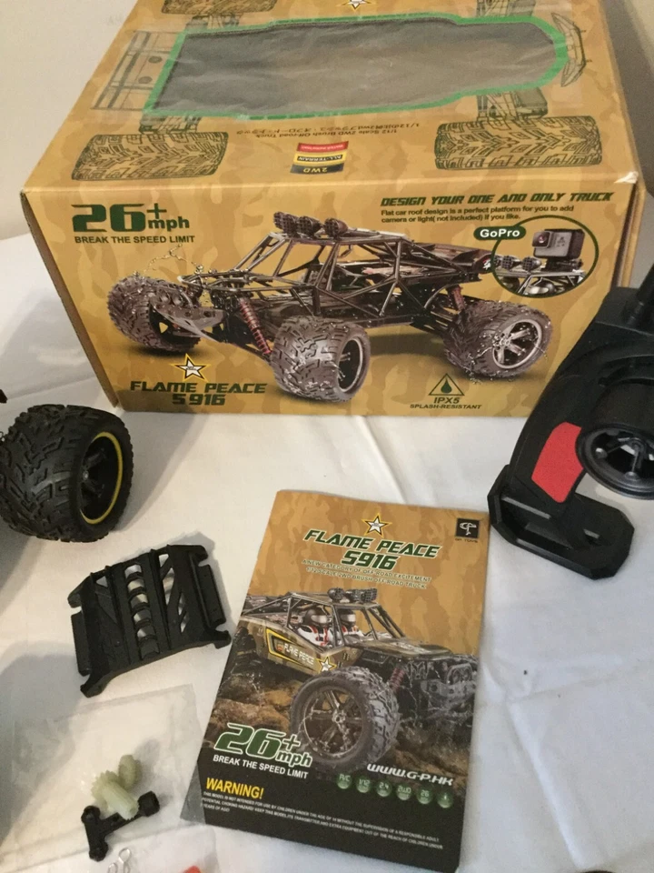 Gptoys Flame Peace S916 1/12 Scale. Off-road Truck RC in Box. SEE VIDEO! NEW - Image 4 of 4