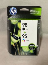NEW Genuine HP 98 Black HP 95 Tri-color Ink Combo CB327FN OEM EXP MAR 2013
