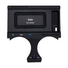 Aggiornamento Ver. Caricabatteria rapido telefono wireless auto 12V 15W per BMW X3 ix3 X4 2018-2024