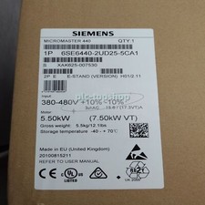 1PCS New Siemens 6SE6440-2UD25-5CA1 Inverter 380V/5.5KW MM440 Fast Ship