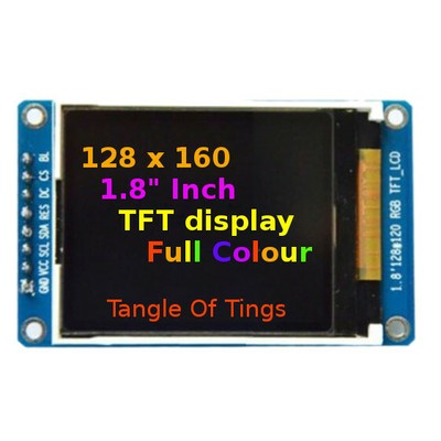 128x160 TFT SPI RGB Colour 1.8\
