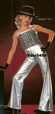 Steppin Out Adult Large Dance Costume Metallic Bell Pants, Top  Gloves