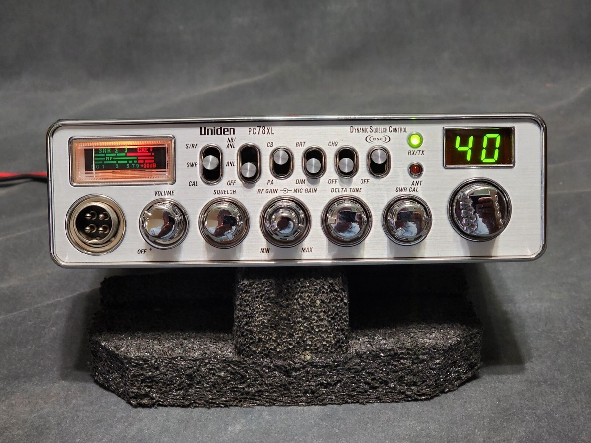 Uniden PC78XL 40 Channel CB/PA Radio ANL SWR Dynamic Squelch