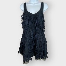 NWOT Diane Von Fursternberg Silk Dress | 8 | Lined | Floral Applique | Cocktail