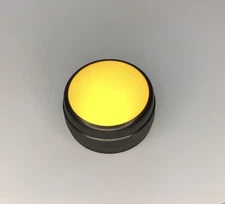 1" Screw On Lens Light Indicator Panel Mount / Dialco? Amber Orange