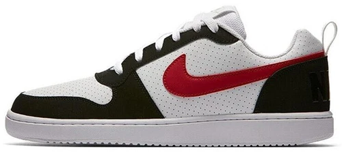 Nike Court Borough Low White Black Red