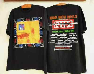 Nine Inch Nails NIN World Tour 1994 2 Side Black Unisex T-shirt HH02677