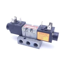 Numatics 031SS4002 Solenoid Valve Assembly With (2) 237-572B Solenoid Coils 120V