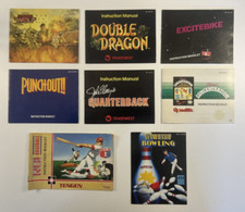NES Manual Lot 8 Instruction Booklets Punch Dragon RBI Elway RBI ORIGINAL OWNER