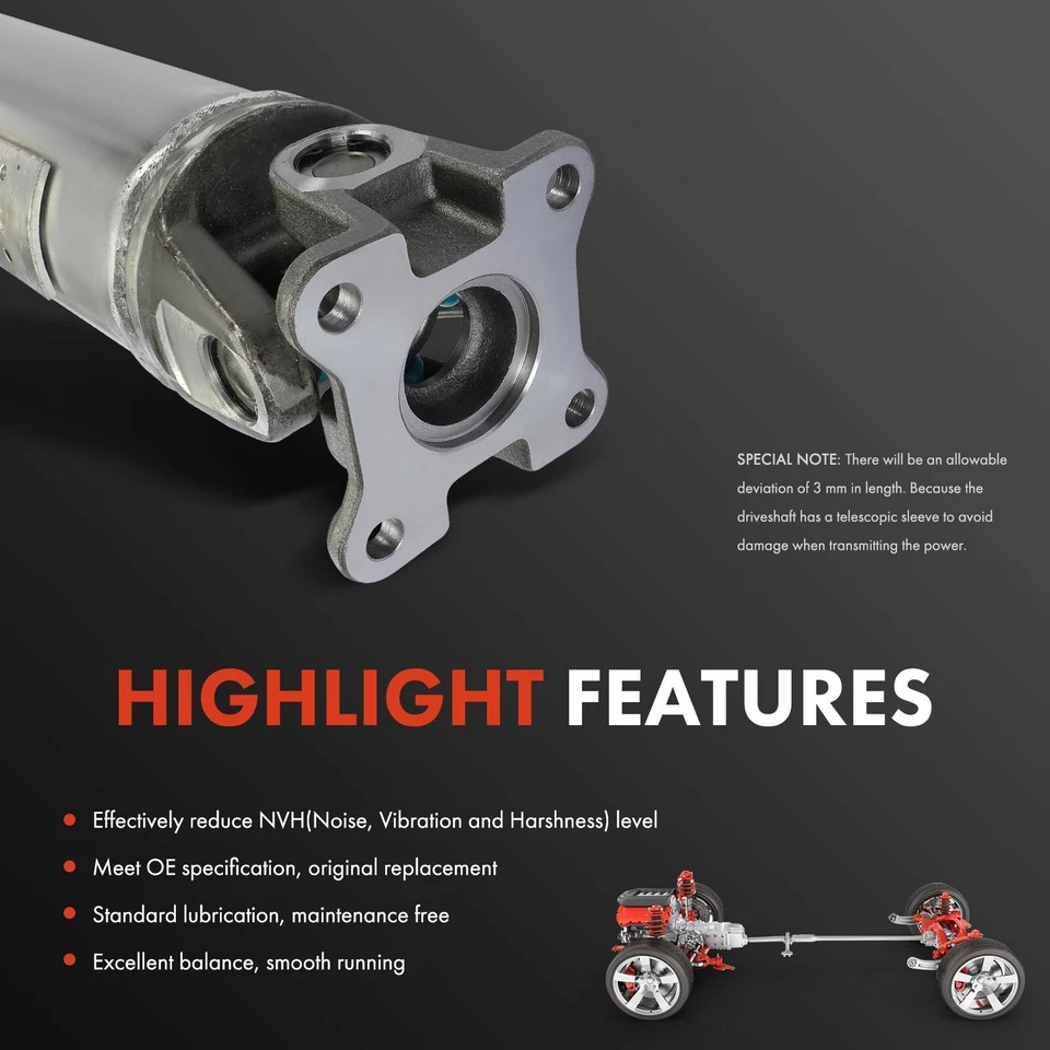 Conjunto de eje de transmisión trasero para Ford Ranger 2002 2004-2011 Mazda B2300 B2500 Foto 4 de 4