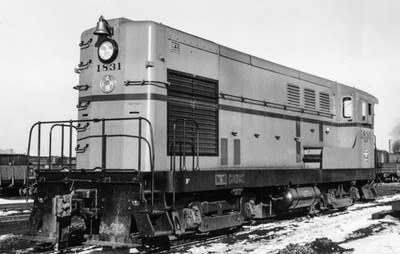Milwaukee Road Fairbanks Morse H12-44 1831 Milwaukee WI Mar 24 1951 8 x 10 Foto