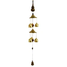 Bronze Wind Chime Retro Antique Copper Bell Vintage Decoration for School Dinner
