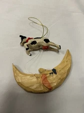 House of Hatten 1999 Christmas Ornament Cow Jumped Over Moon V&S Rawson