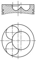 Mahle Kolben Zum Zylinder1, Zum Zylinder2 U.A. FüR Audi, Seat, Skoda, VW