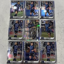 Team Lot 9x San Jose Earthquakes 2025 Topps Chrome MLS Rookies Insert Stars
