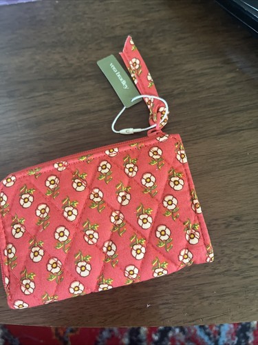 vera bradley Zip Card Pouch Tiny Poppies NWT