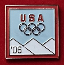 2006 USA Winter Olympics Team Torino Italy Soft Enamel Collectors Lapel Pin.