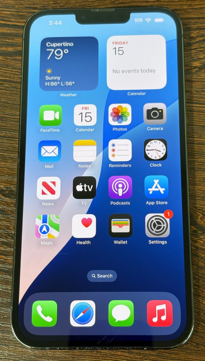 Unlocked Apple iPhone 13 Pro Max - 128GB - Alpine Green - Rear