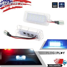 Ice Blue Led License Plate Lights Pair For 2019-20 Ford Police Responder Hybrid