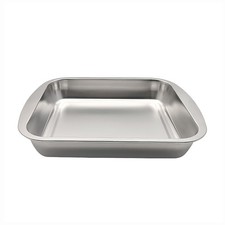 Fox Run Stainless Steel Roasting Pan 16 x 13 Rectangular