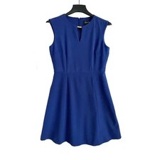 Royal-blue mini dress, sleeveless, size 12