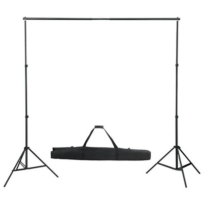 Teleskop Hintergrundsystem 155-300cm Alu Stativ Fotostudio Hintergrund vidaXL