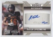 2020 Sage Hit Rookie Auto Gold 23/200 Kalija Lipscomb #A6 Auto 2l7