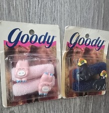 2 Goody Vtg 1989 Terry Stretch Ponytail Holders Scrunchies Piggies  Seals NOS