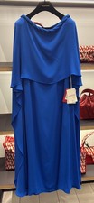 Valentino Blue Midi Cape  DRESS - With Tags- RRP$11,600 AUD