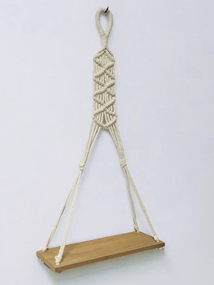 Macrame Hanging Wall Shelf 12  Boho Home Decor 