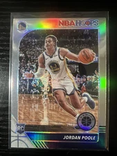 2019-20 Panini NBA Hoops Jordan Poole Premium Stock Silver Prizm