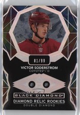 2020 Black Diamond Relic Rookie Gems Double 81/99 Victor Soderstrom #BDR-VS 07o4