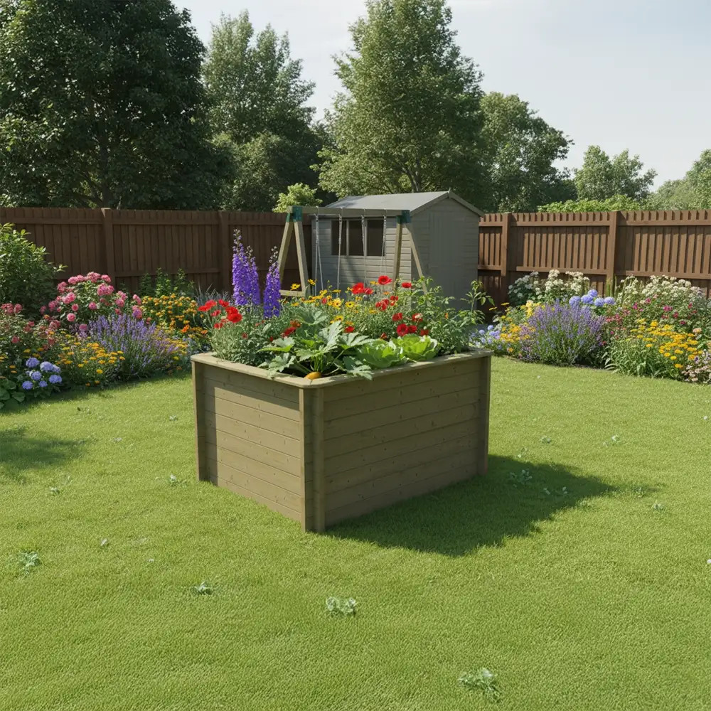 Raised Garden Bed - 2m x 1.5m - 1099mm Height - 44mm Thick Wall