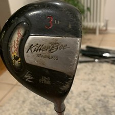 Killer Bee Stinger Stainless 3-Wood Fairway Carbon Shaft Black Red