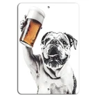 Bulldog Metal Sign BanginPrints Vintage Aluminum Bar Decor 8x12