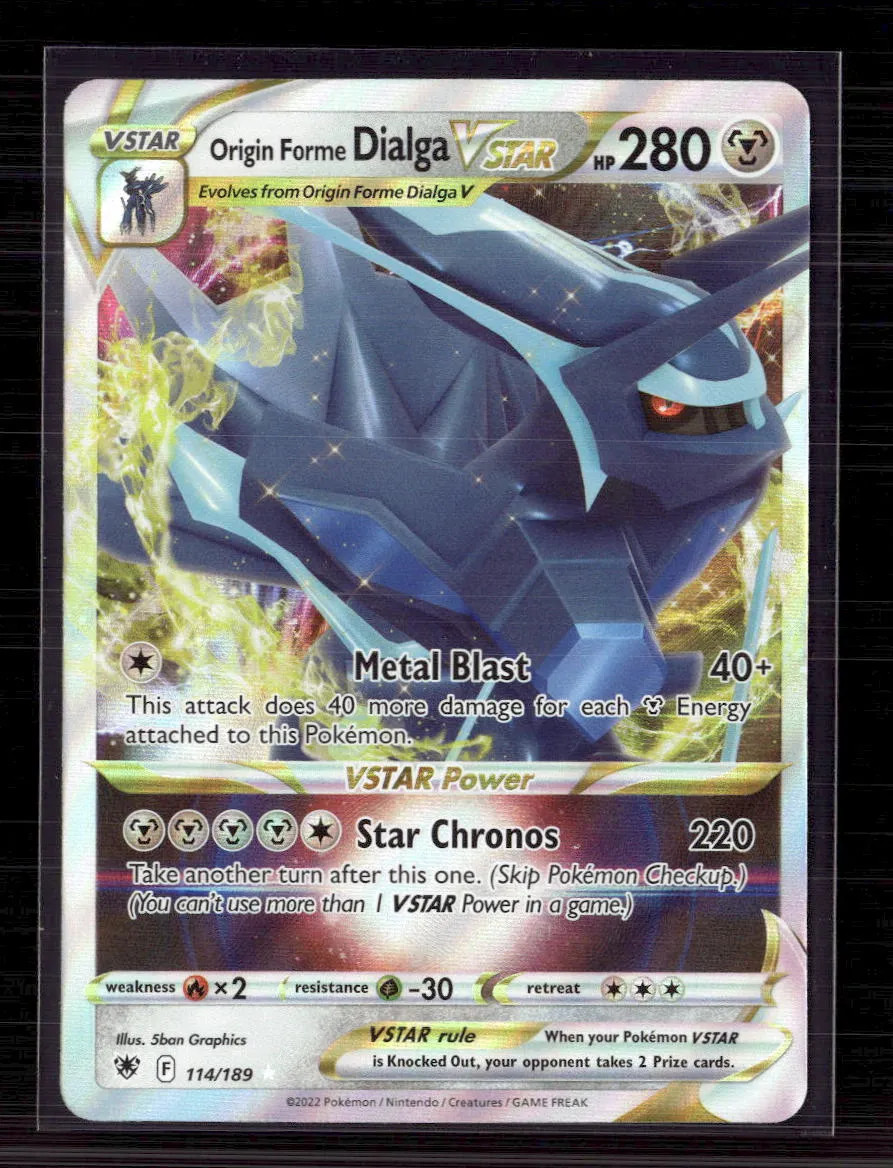 Pokemon 2022 Astral Radiance Origin Forme Dialga VSTAR #114/189