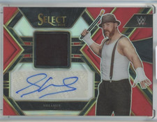 2023 Panini Select WWE Sheamus Autographed Memorabilia/Red Parallels /49