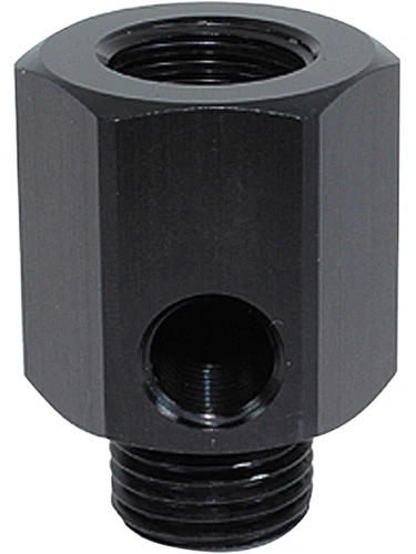 Aeroflow Metric Extension With 1/8 Port Black M16 x 1.5 Thread (AF810-M16-02BLK)