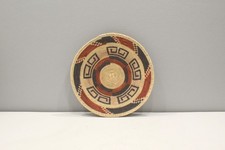 African Basket Botswana Natural Colors South Africa Woven Palm Food Basket