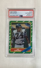 JIM LACHEY RC 1986 TOPPS SIGNED ROOKIE CARD #238 AUTOGRAPH HOGS PSA AUTO 10. rookie card picture