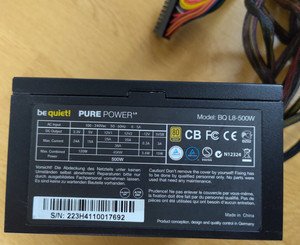 PC Netzteil BE QUIET! PURE POWER BQ L8-500W 500W