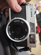 Canon Canonet 28 35mm Rangefinder Film Camera Cracked Veiwer Glass