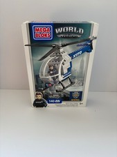 MEGA BLOKS WORLD BUILDERS POLICÍA DE NYPD CHOPPER - SELLADO 140 piezas. - Mega Marca 2014