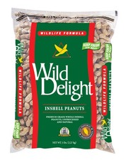Wild Delight Assorted Species In-Shell Peanuts Wild Bird Food 5 lb Pack of 2 