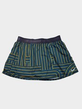 Blue Gold Nike Dri-Fit Tennis Court Athletic Skirt Skort Women's Size L Large
