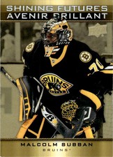 2015-16 Upper Deck Tim Hortons Shining Futures Malcolm Subban Boston Bruins