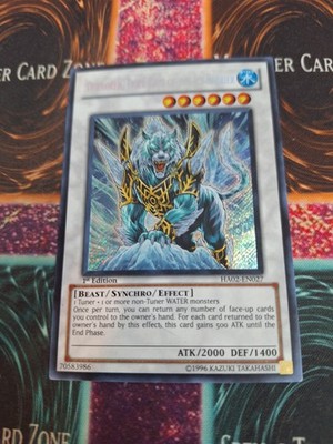 Yugioh Dewloren, Tiger King of the Ice Barrier HA02-EN027 Secret Rare 1st Ed NM