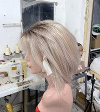 100 Human Hair Wigs Highlight Blonde Ombre 13X4 Lace Front Wig