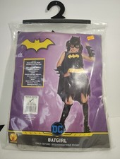 New Rubies Batgirl Costume Sz MEDIUM 8/10 Dress Cape Mask Belt Glove Boot top