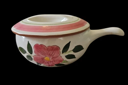 Vintage Stangl Wild Rose Small Casserole Dish 4.50" Across